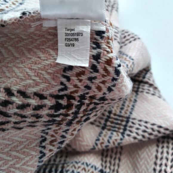 Wild Fable Pink Plaid Mini Skirt Clueless Academia Size L - Picture 8 of 8